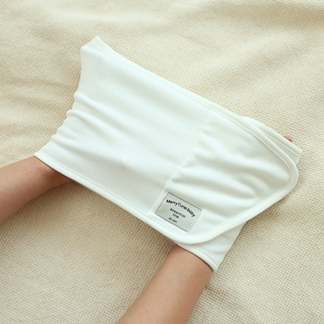 MerryTune Newborn Baby Silent Swaddle Strap - Noiseless Velcro, Breathable & Soft Fabric